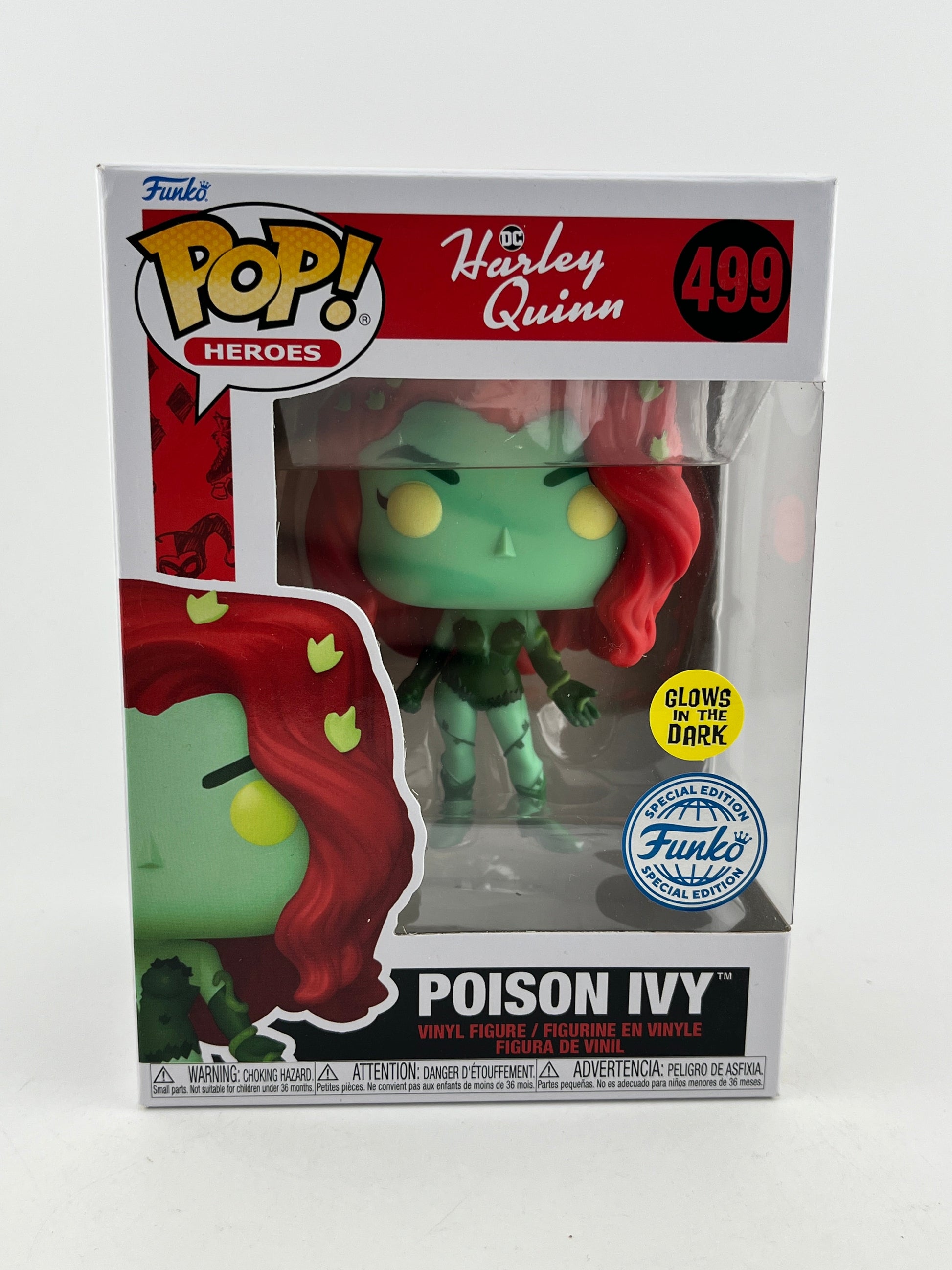 Funko POP! DC Harley Quinn - Posion Ivy #499 - Glow Special Edition FRENLY BRICKS - Open 7 Days