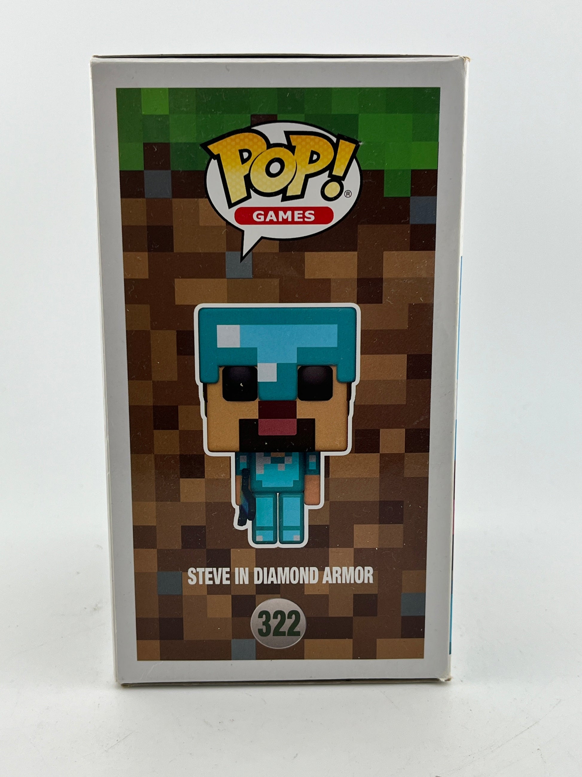 Funko POP! Games Mojang Minecraft - Steve In Diamond Armor #322 - Vinyl Collectable FRENLY BRICKS - Open 7 Days
