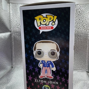 Funko Pop! Pop Rocks Elton John #63 Red, White, & Blue Glitter FRENLY BRICKS - Open 7 Days