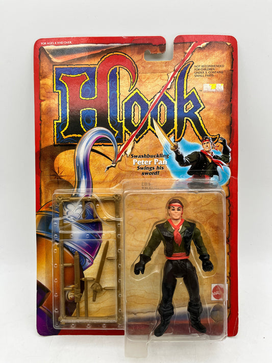 Vintage 1991 HOOK Movie Swashbuckling PETER PAN Toy Action Figure - Sealed FRENLY BRICKS - Open 7 Days