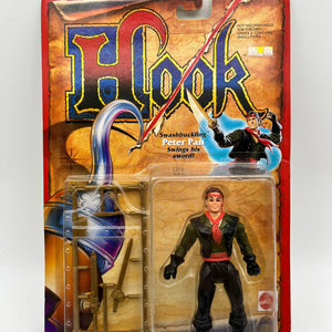 Vintage 1991 HOOK Movie Swashbuckling PETER PAN Toy Action Figure - Sealed FRENLY BRICKS - Open 7 Days