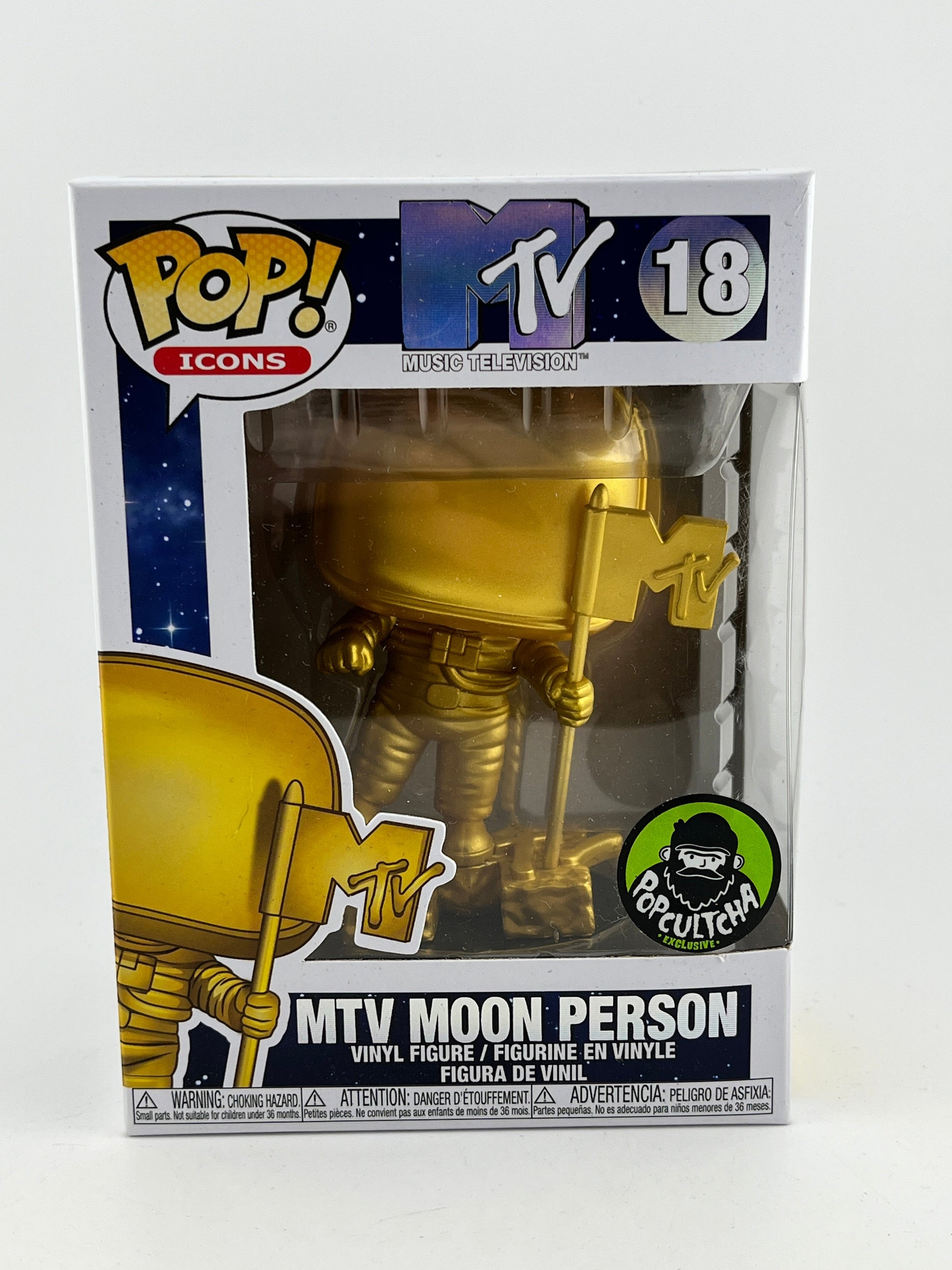Funko POP! Icons Music Television - MTV Moon Person #18 - PopCultcha Exclusive FRENLY BRICKS - Open 7 Days