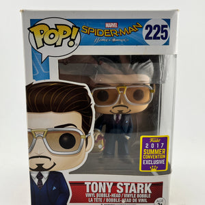 Funko POP! Marvel Spider-Man Homecoming - Tony Stark #225 - 2017 Summer Con Exclusive FRENLY BRICKS - Open 7 Days