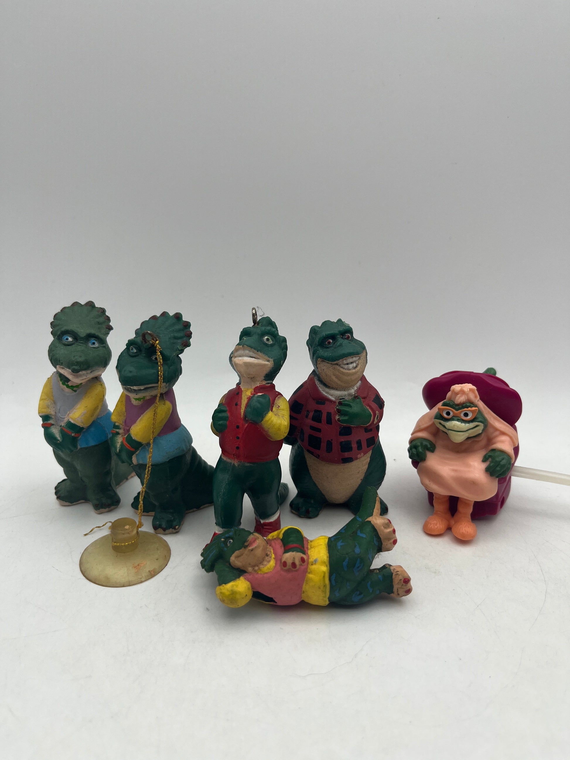 Vintage 1990s Disney Dinosaurs Sinclair Family Action Figure lot of 6 FRENLY BRICKS - Open 7 Days