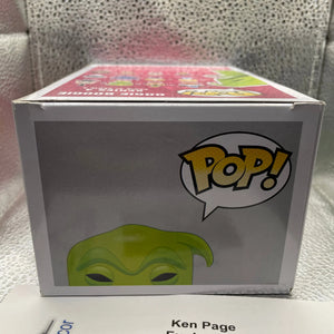 FUNKO POP - Disney  - Oogie Boogie - 39 - Signed Ken Page With Certificate FRENLY BRICKS - Open 7 Days