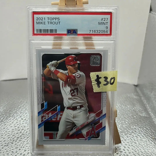 Mike Trout 2021 Topps PSA 9 Graded FRENLY BRICKS