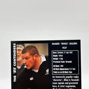Mark “Bull” Allen - 1995 Dynamic Marketing NZ All Blacks Rugby Union Card #1 FRENLY BRICKS - Open 7 Days