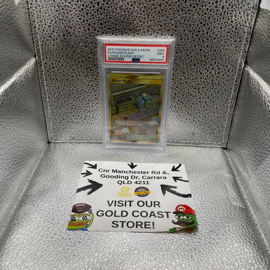 2019 Pokémon Sun and Moon Power Plant Trainer Cosmic Eclipse #269 PSA 9 FRENLY BRICKS - Open 7 Days