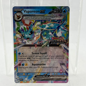 Pokémon Vaporeon EX 023/131 - Prismatic Evolution Scarlet & Violet FRENLY BRICKS - Open 7 Days