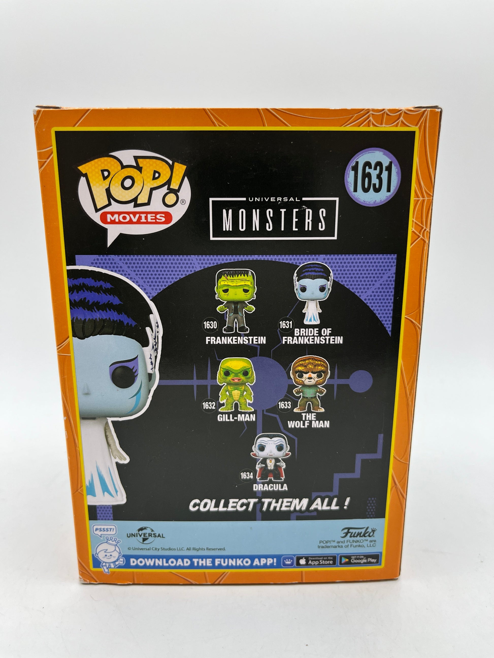 Funko POP! Movies Universal Monsters - Bride Of Frankenstein #1631 - Vinyl Collectable FRENLY BRICKS - Open 7 Days