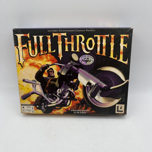 “Full Throttle” 1994 IBM PC Game Limited Edition LucasArts Big Box CD-ROM FRENLY BRICKS - Open 7 Days