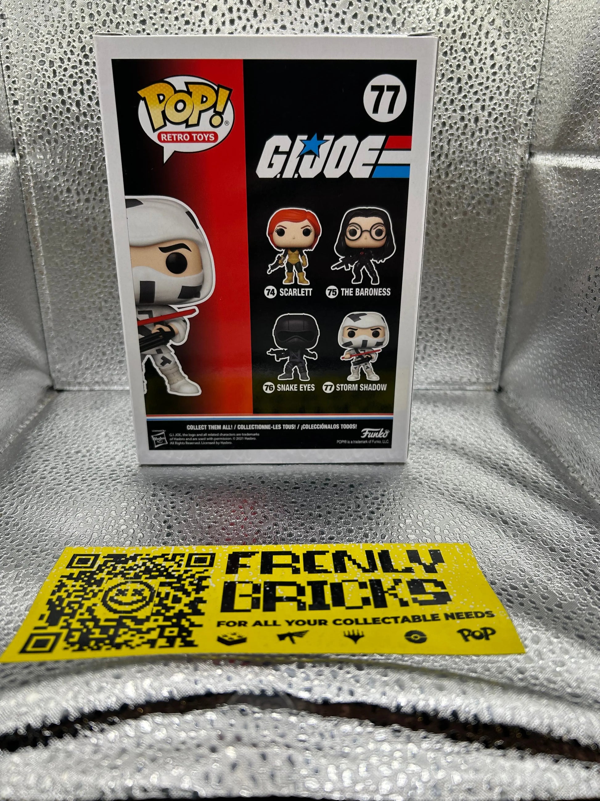 Pop Vinyl #77 Storm Shadow G.I.Joe FRENLY BRICKS - Open 7 Days