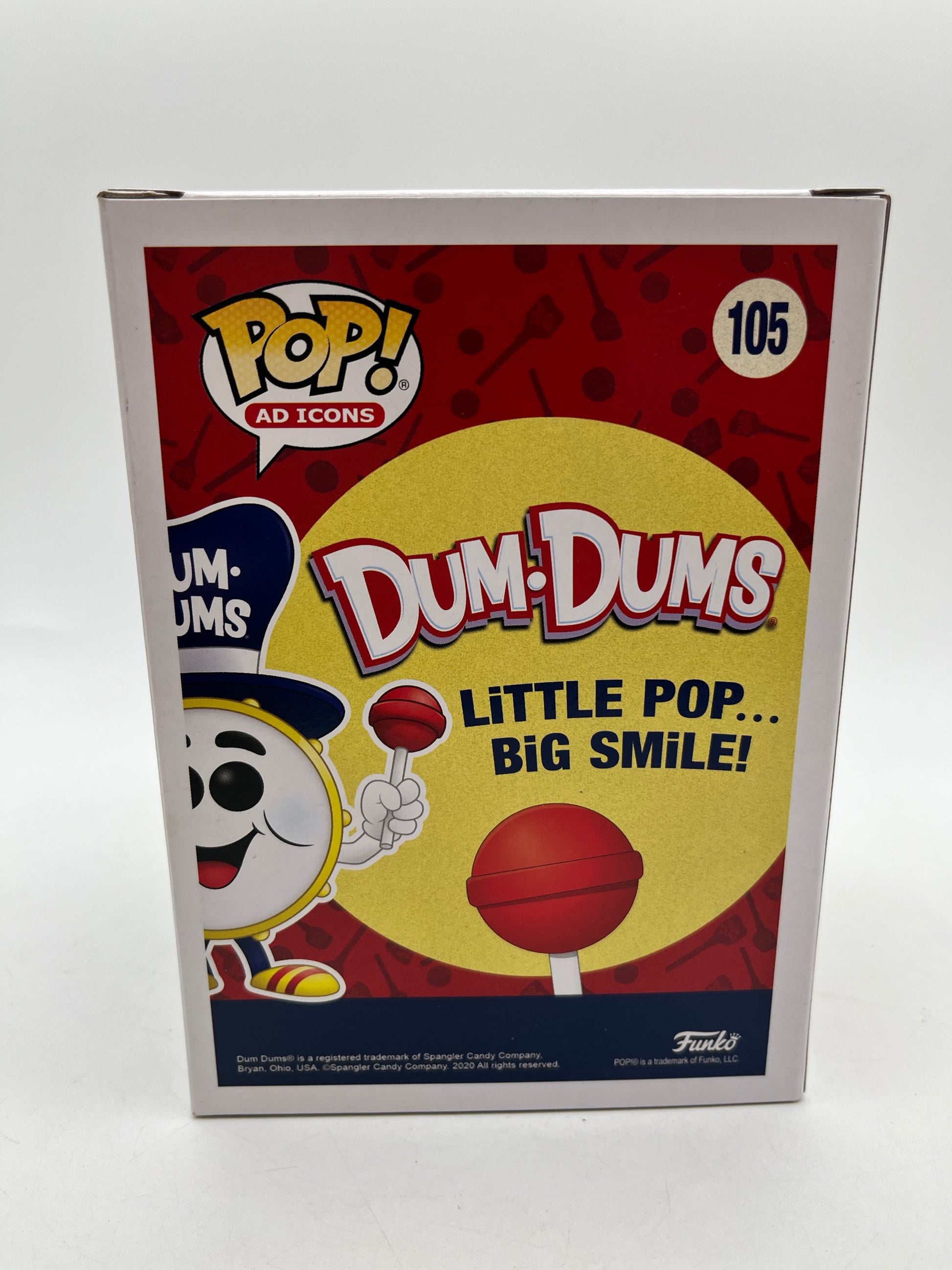 Funko POP! Ad Icons Dum•Dums - Dum-Dums Drum Man #105 - Fall Limited Edition FRENLY BRICKS - Open 7 Days