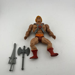 Vintage He-Man - Masters Of The Universe - Soft Head 1981 - Missing Shield FRENLY BRICKS - Open 7 Days