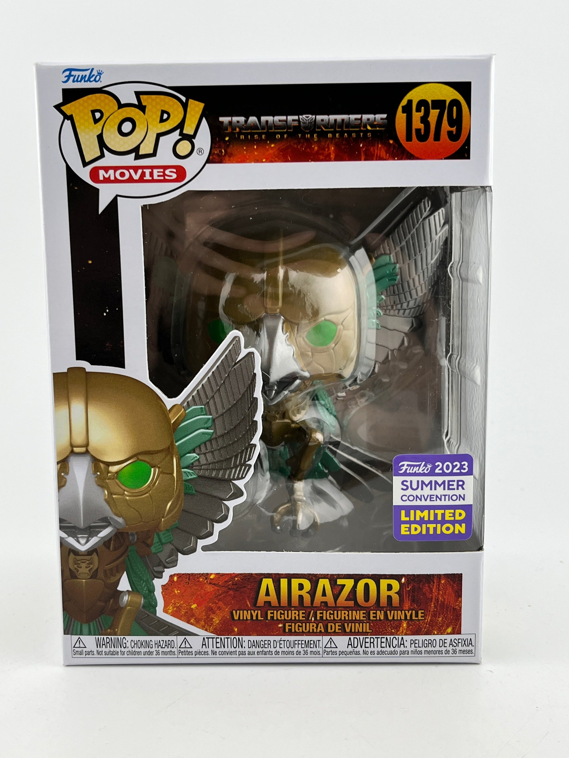 Funko POP! Movies Transformers Rise Of Beasts - Airazor #1479 - Summer 2023 Limited Edition FRENLY BRICKS - Open 7 Days