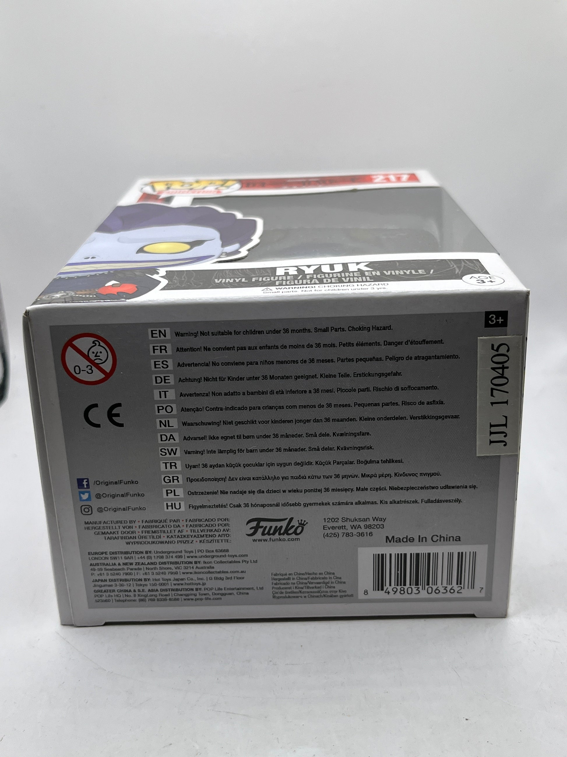 Funko POP! Animation Death Note - Ryuk #217 - Vinyl Collectable FRENLY BRICKS - Open 7 Days