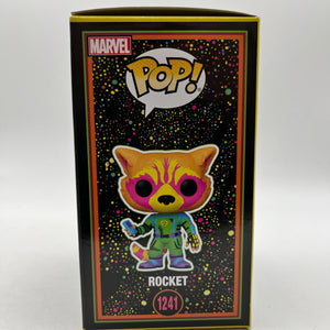 Funko POP! Marvel Guardians Of The Galaxy Vol. 3 Rocket #1241 - Special Black Light Edition FRENLY BRICKS - Open 7 Days