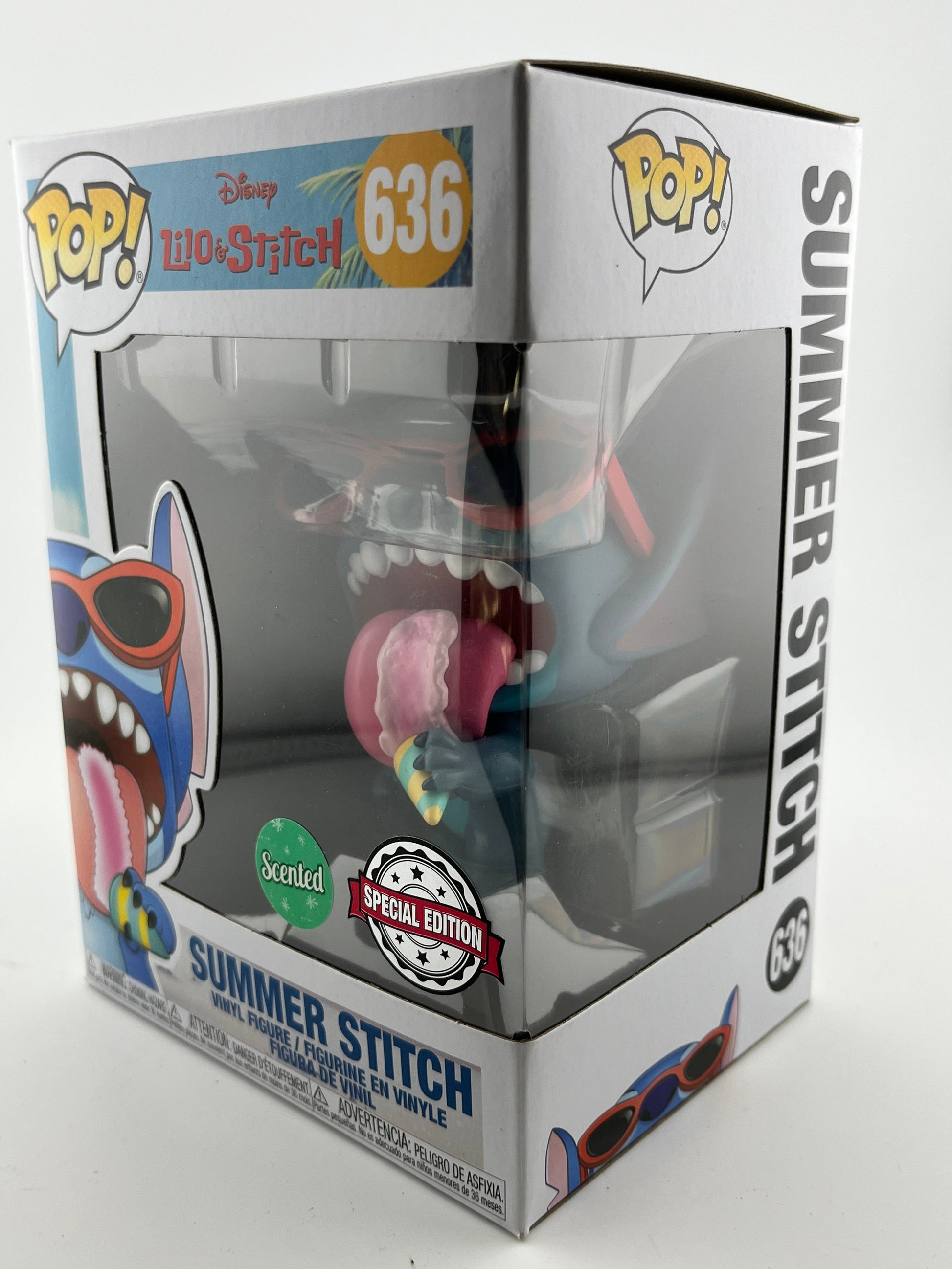 Funko POP! Disney Lilo & Stitch - Summer Stitch #636 - Scented Special Edition FRENLY BRICKS - Open 7 Days