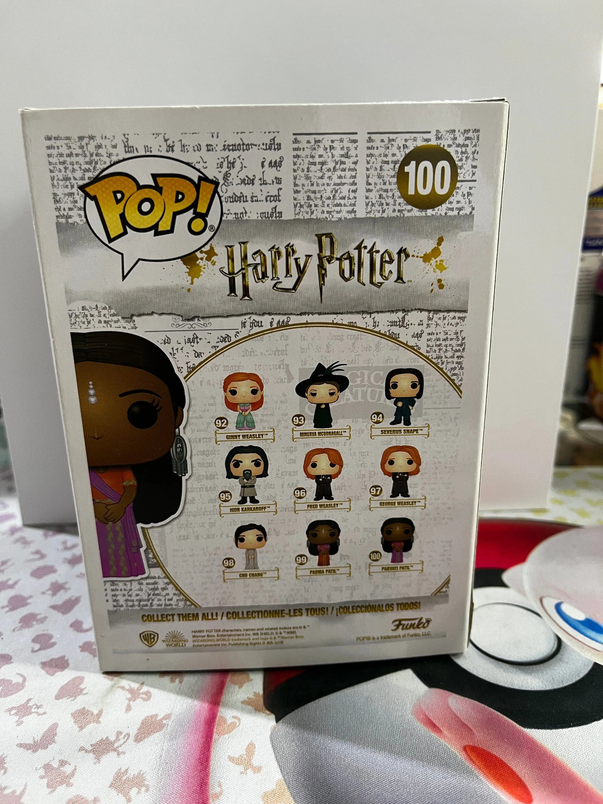 Funko Pop Vinyl Harry Potter Parvati Patil #100 FRENLY BRICKS - Open 7 Days