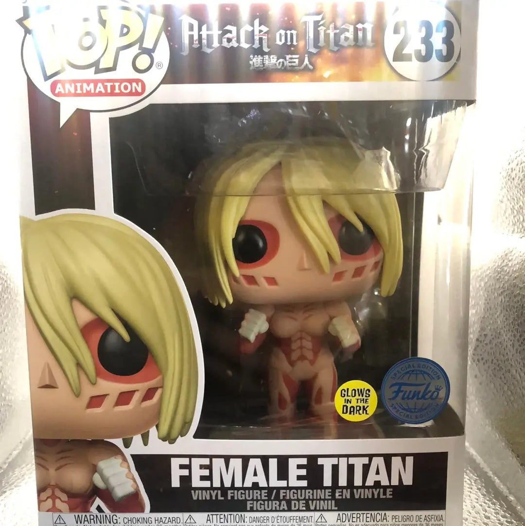 Attack on Titan - Female Titan Glow US Exclusive 6" Pop! Vinyl - FRENLY BRICKS - Open 7 Days