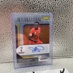 Michael Essien Ghana Panini Prizm Autogtaph Card FIFA World Cup 2022 International INK FRENLY BRICKS - Open 7 Days