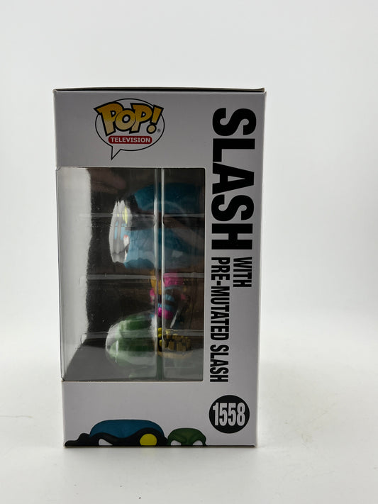 Funko POP! Television TMNT - Slash With Pre Mutated Slash #1558 - Vinyl Collectable FRENLY BRICKS - Open 7 Days
