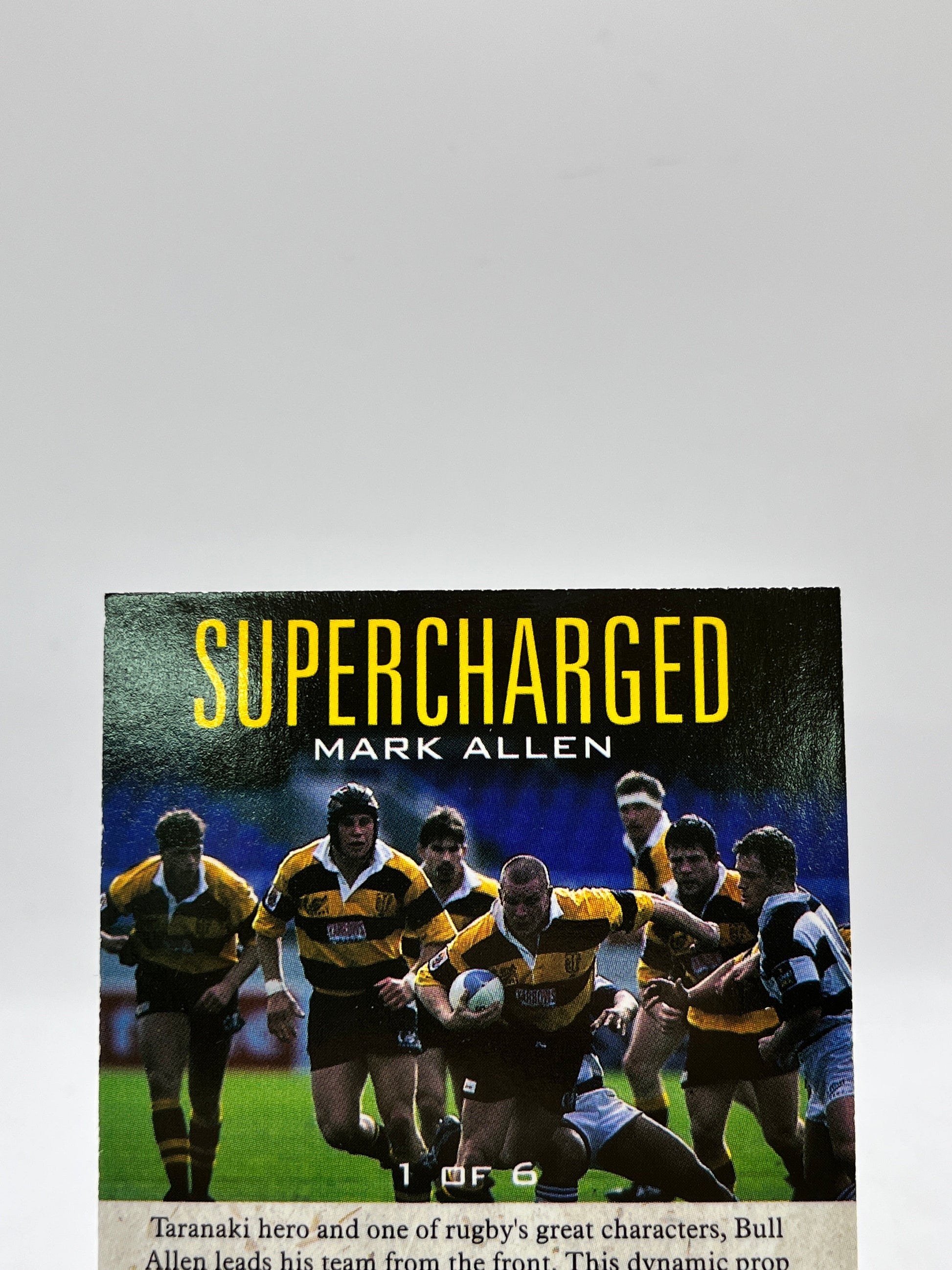 Mark Allen - 1995 Card Crazy Authentics - NZ Rugby Union - Supercharged 1 of 6 FRENLY BRICKS - Open 7 Days