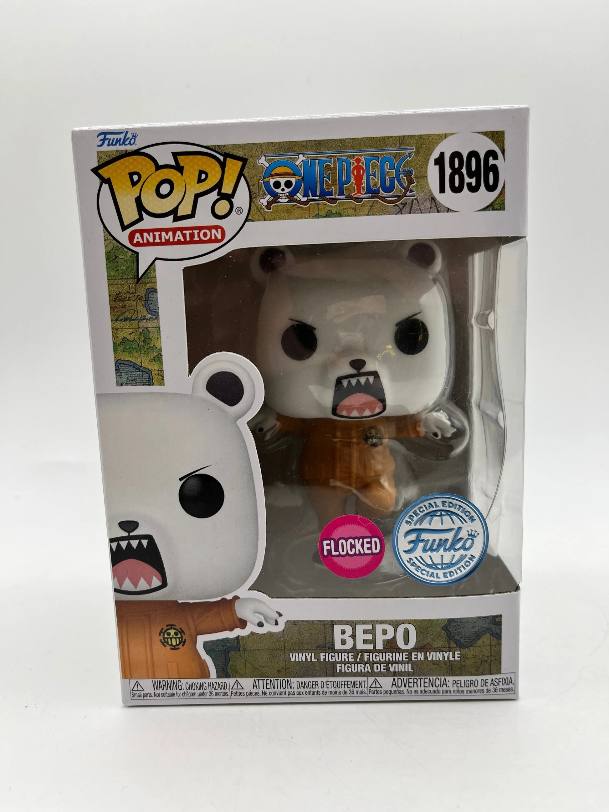 Funko POP! Animation One Piece Bepo #1896 Flocked Special Edition FRENLY BRICKS - Open 7 Days
