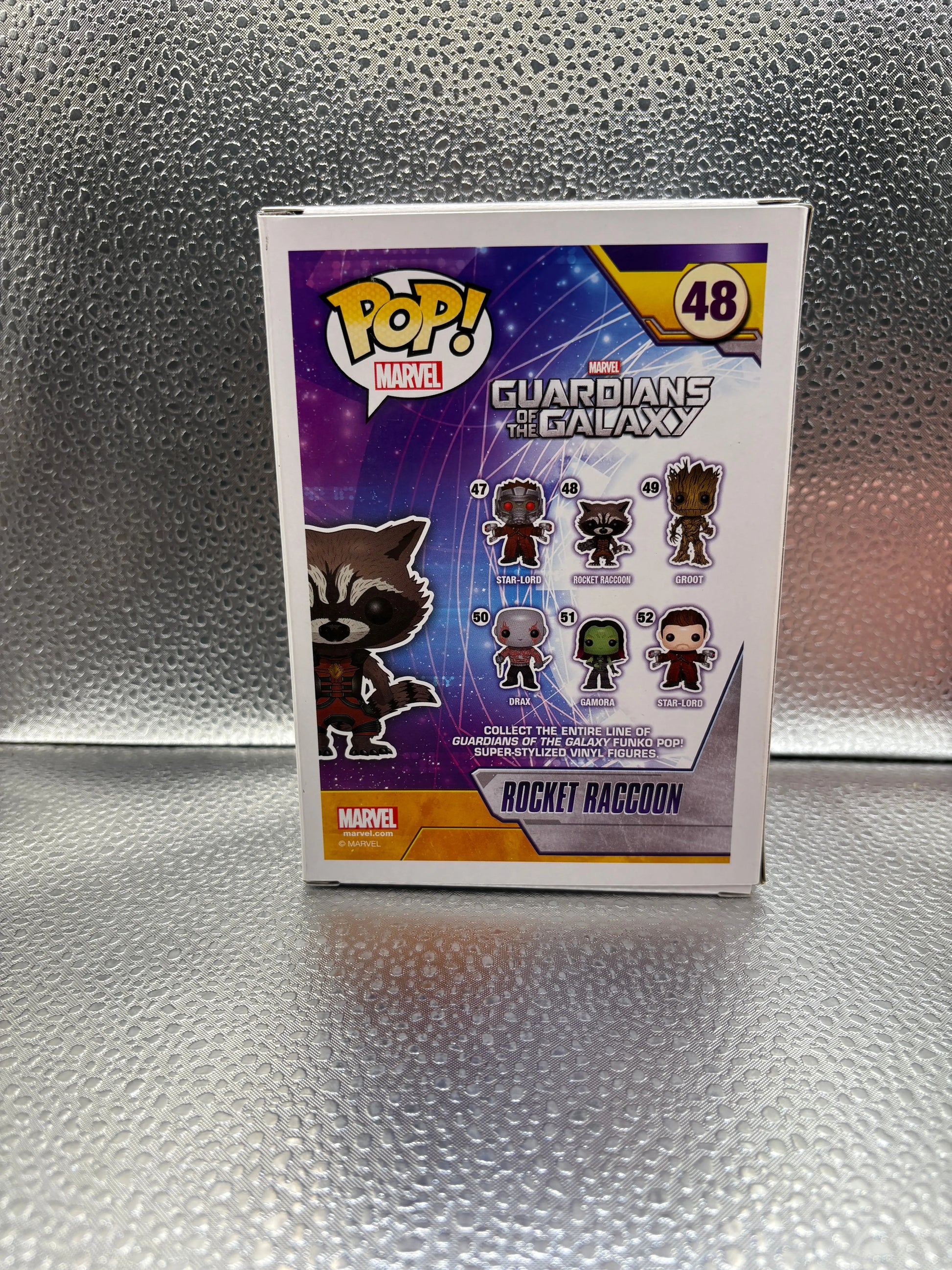 FUNKO Pop Vinyl Rocket Raccoon #48 FRENLY BRICKS - Open 7 Days