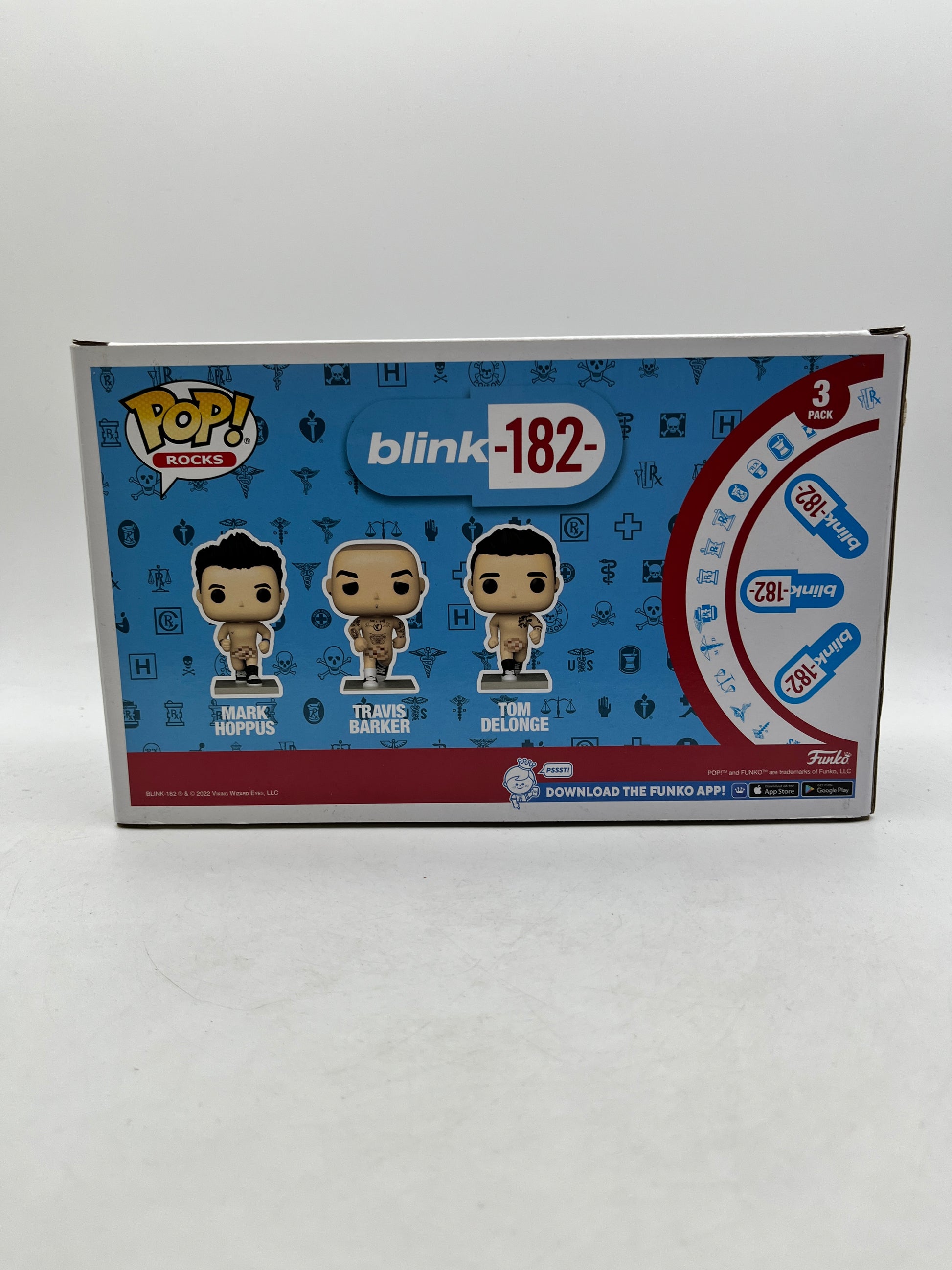 Funko POP! Rocks - Blink 182 - Mark Hoppus/Travis Barker/ Tome Delinge #3 Pack