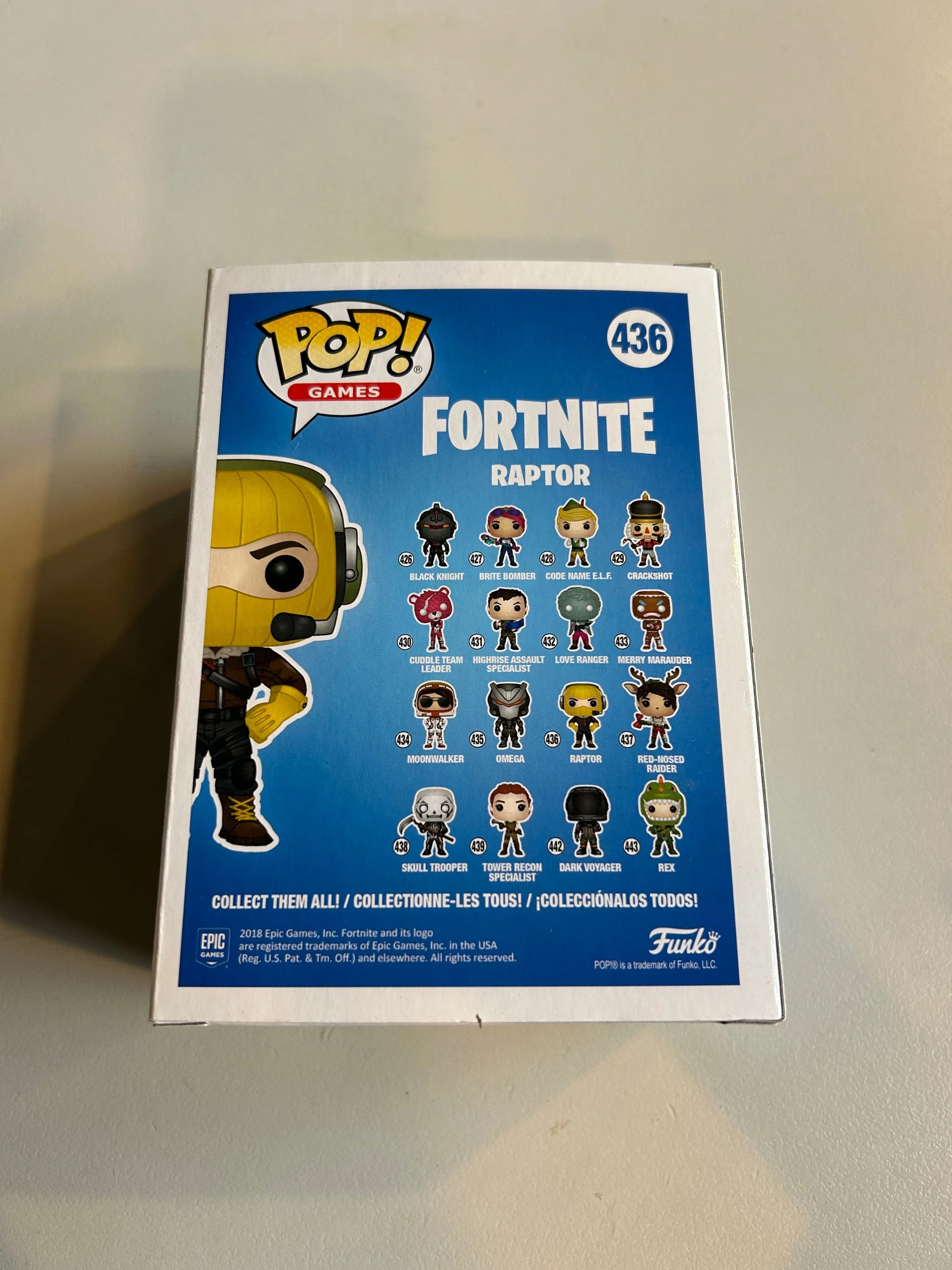 Pop Vinyl Fortnite #436 Raptor FRENLY BRICKS - Open 7 Days