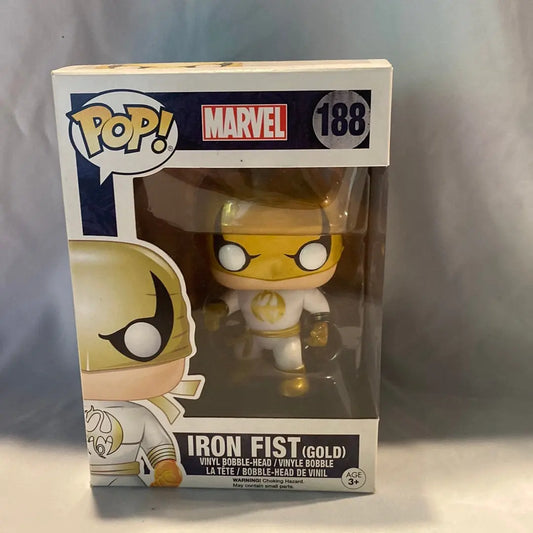 Funko POP! Iron Fist (GOLD) #188 - FRENLY BRICKS - Open 7 Days