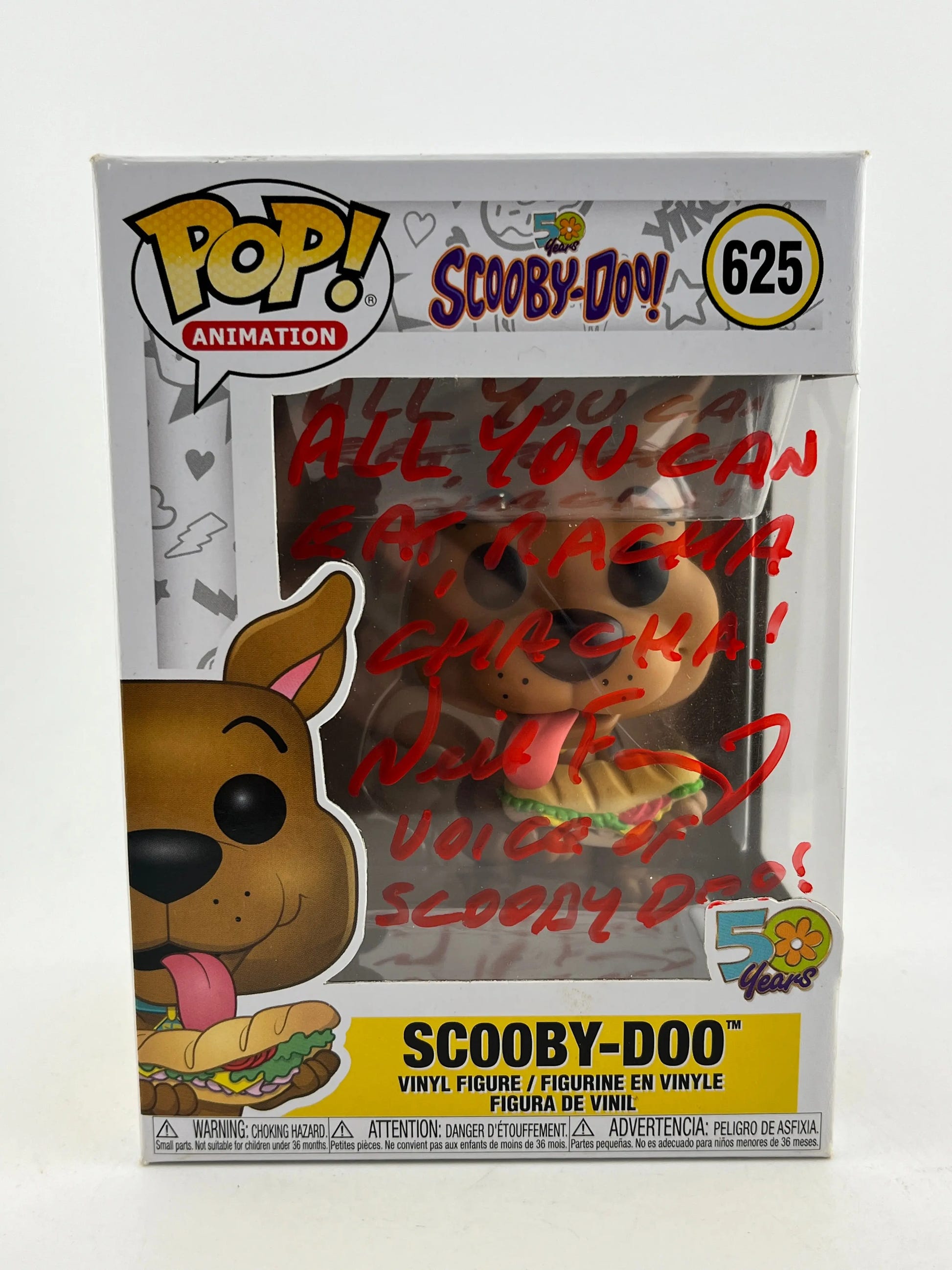 Funko POP! Scooby Doo! Signed By Neil Fanning - Scooby-Doo #625 image 1