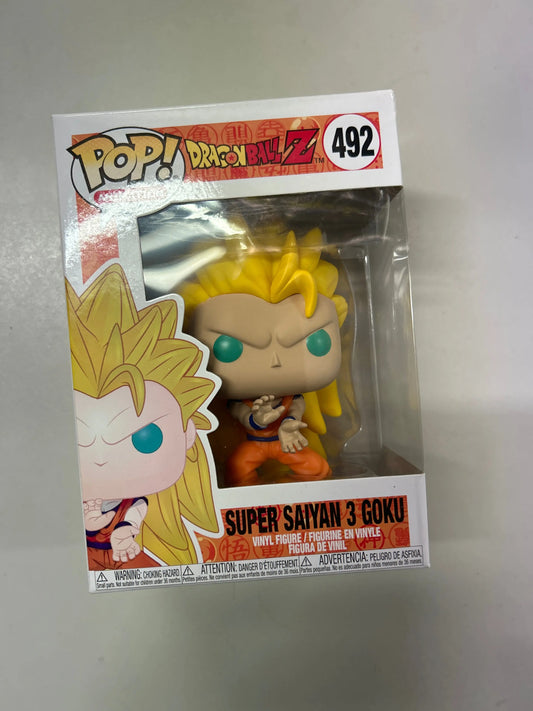 Pop Vinyl Dragon Ball Z # 492 Super Saiyan 3 Goku FRENLY BRICKS - Open 7 Days