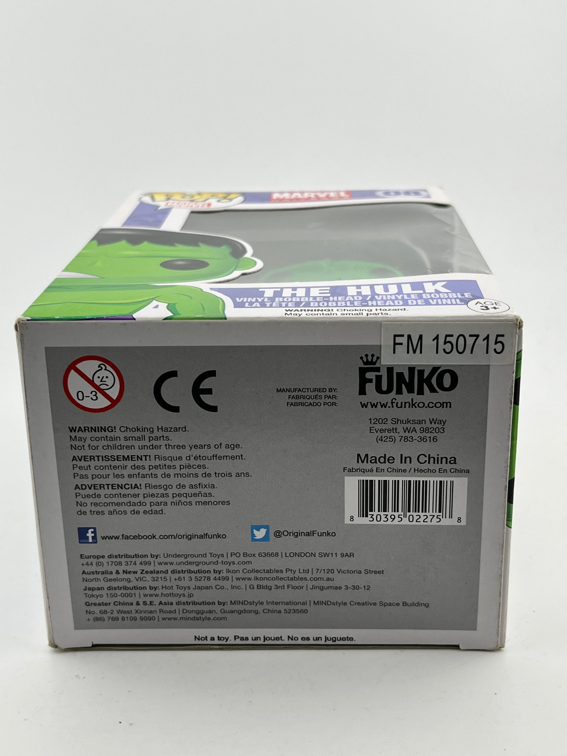 Funko POP! Marvel - Hulk #08 - Vinyl Collectable FRENLY BRICKS - Open 7 Days