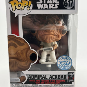 Funko POP! Star Wars Return Of The Jedi  - Adrimal Ackbar #617 - Special Edition FRENLY BRICKS - Open 7 Days