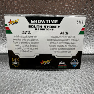 Select 2012 Showtime South Sydney Rabbitohs David Taylor and Greg Inglis ST13 FRENLY BRICKS - Open 7 Days