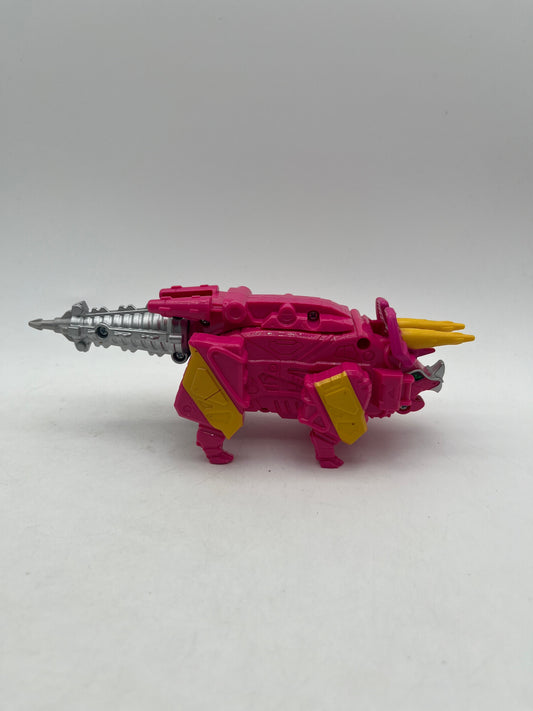 Power Rangers MMPR Dino Charge Pink Tricera Megazord Zord with Tail Bandai FRENLY BRICKS - Open 7 Days