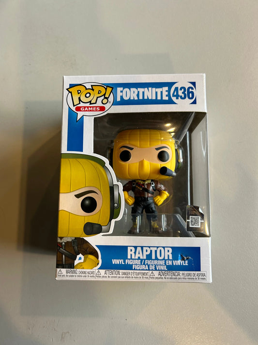 Pop Vinyl Fortnite #436 Raptor FRENLY BRICKS - Open 7 Days