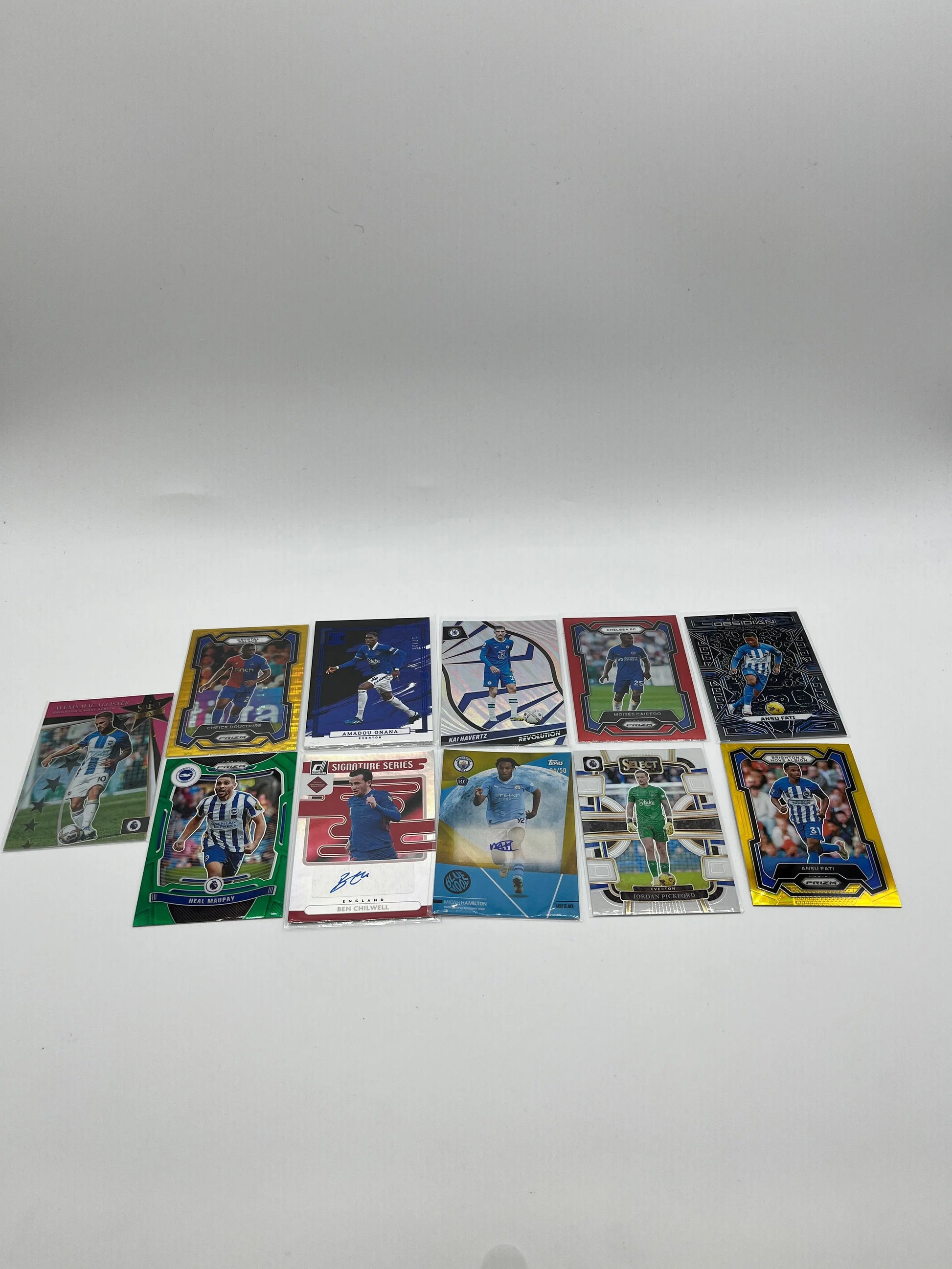 Soccer English Premier League Lot 2x Autos/Low Numbered/ FRENLY BRICKS - Open 7 Days