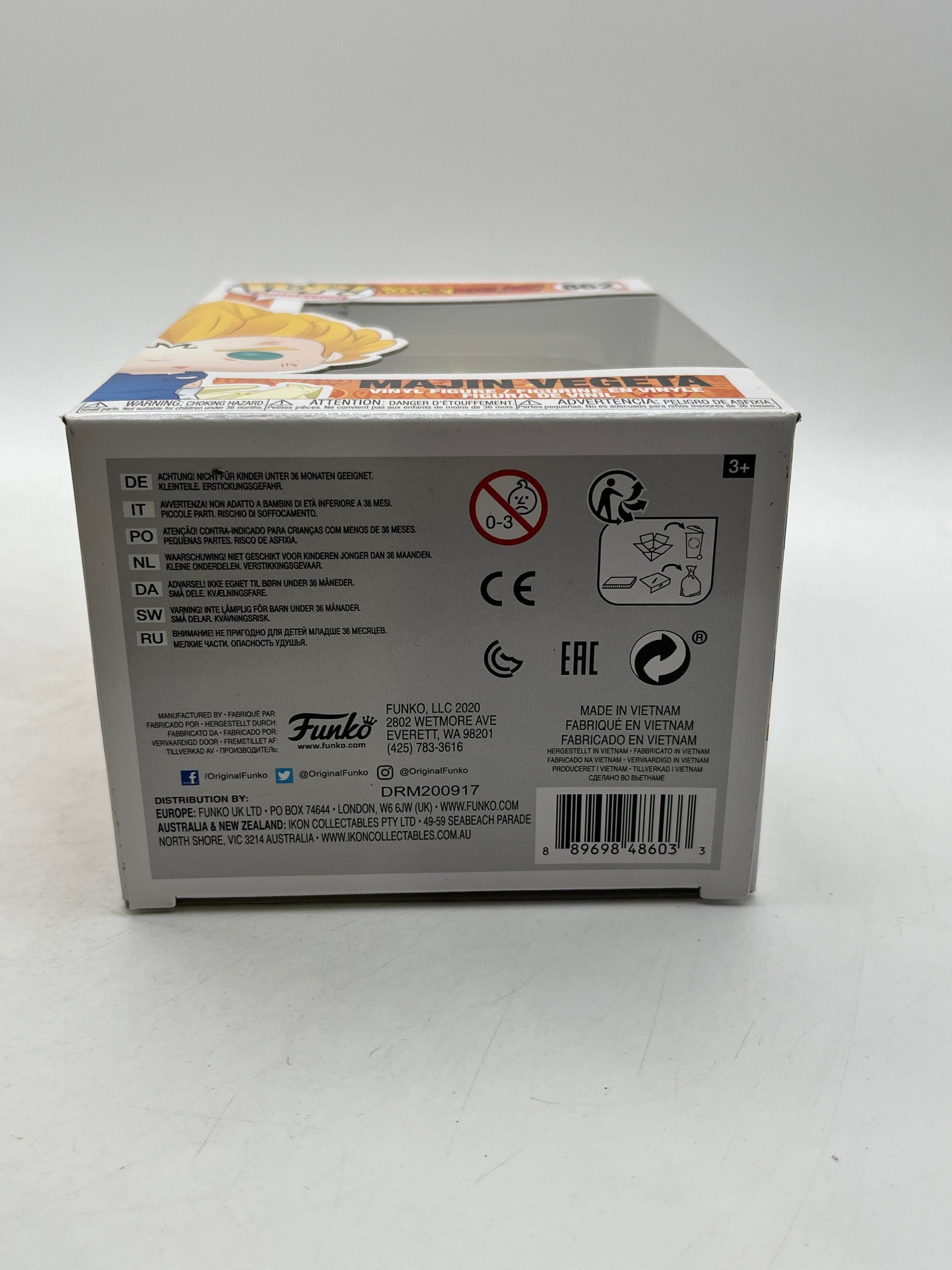 Funko POP! Animation Dragon Ball Z - Majin Vegeta #862 - Vinyl Collectable FRENLY BRICKS - Open 7 Days