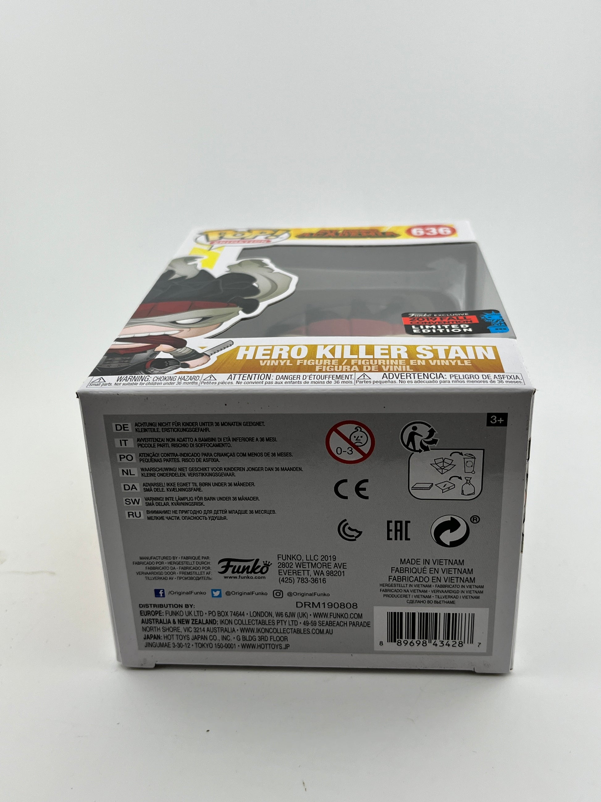 Funko POP! Animation My Hero Academia - Hero Killer Stain #636 - 2019 Convention Exclusive FRENLY BRICKS - Open 7 Days