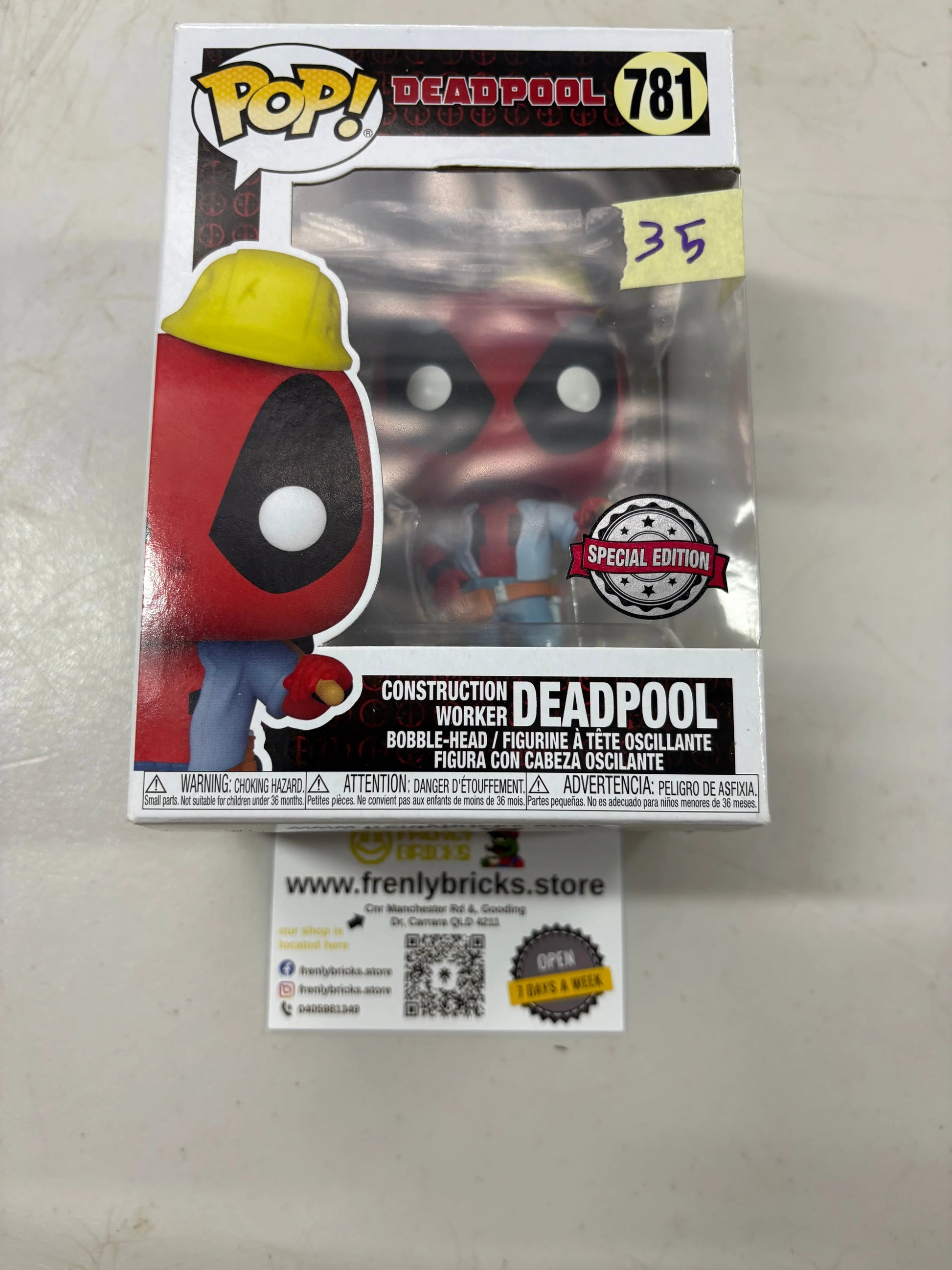 Funko Pop Vinyl #781 DeadPool Marvel FRENLY BRICKS - Open 7 Days