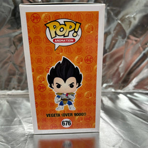 Funko POP Animation - Dragon Ball Z - Vegeta (Over 9000!) #676 FRENLY BRICKS - Open 7 Days