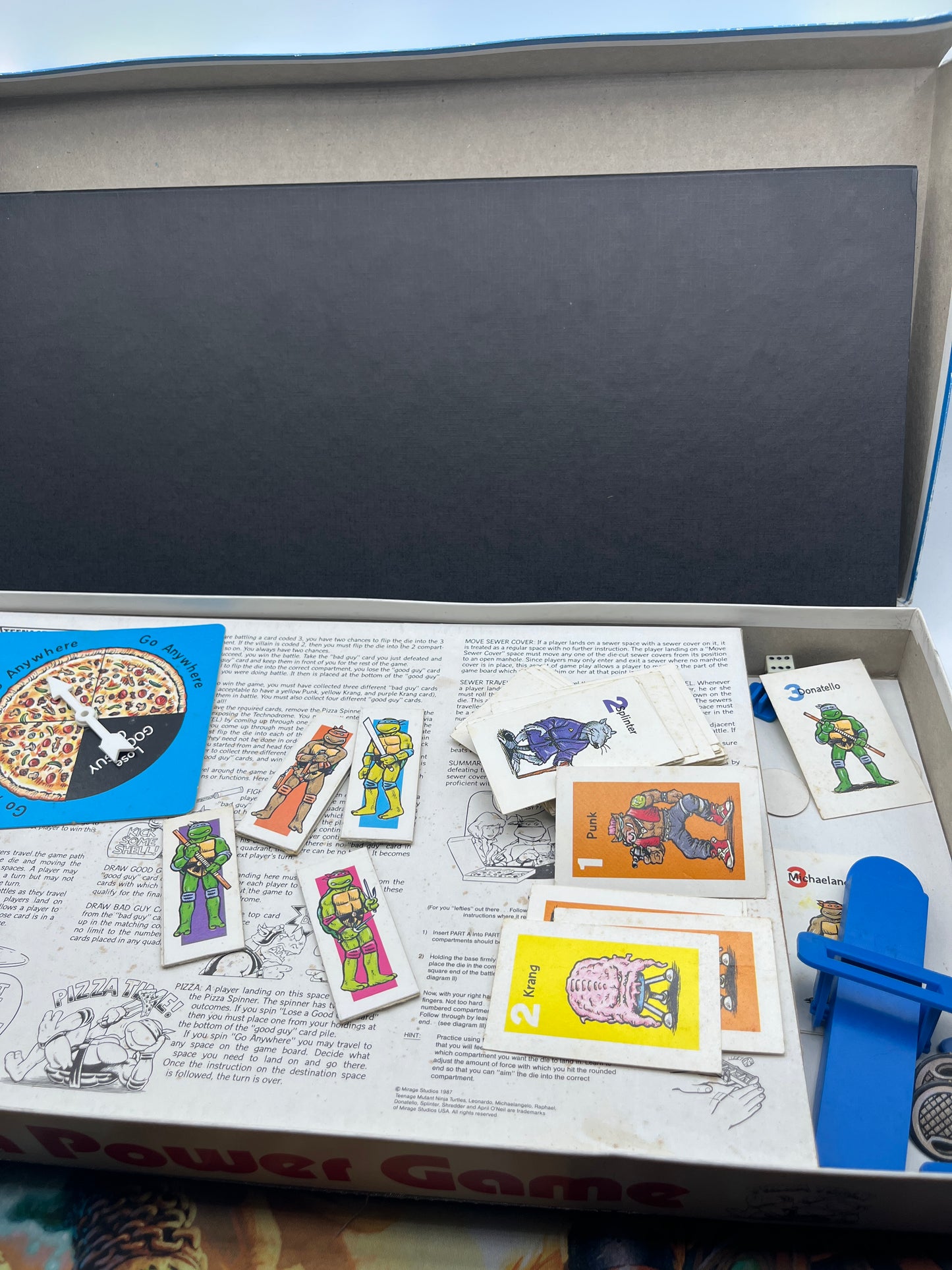 1987 TMNT Teenage Mutant Ninja Turtles Pizza Power Board