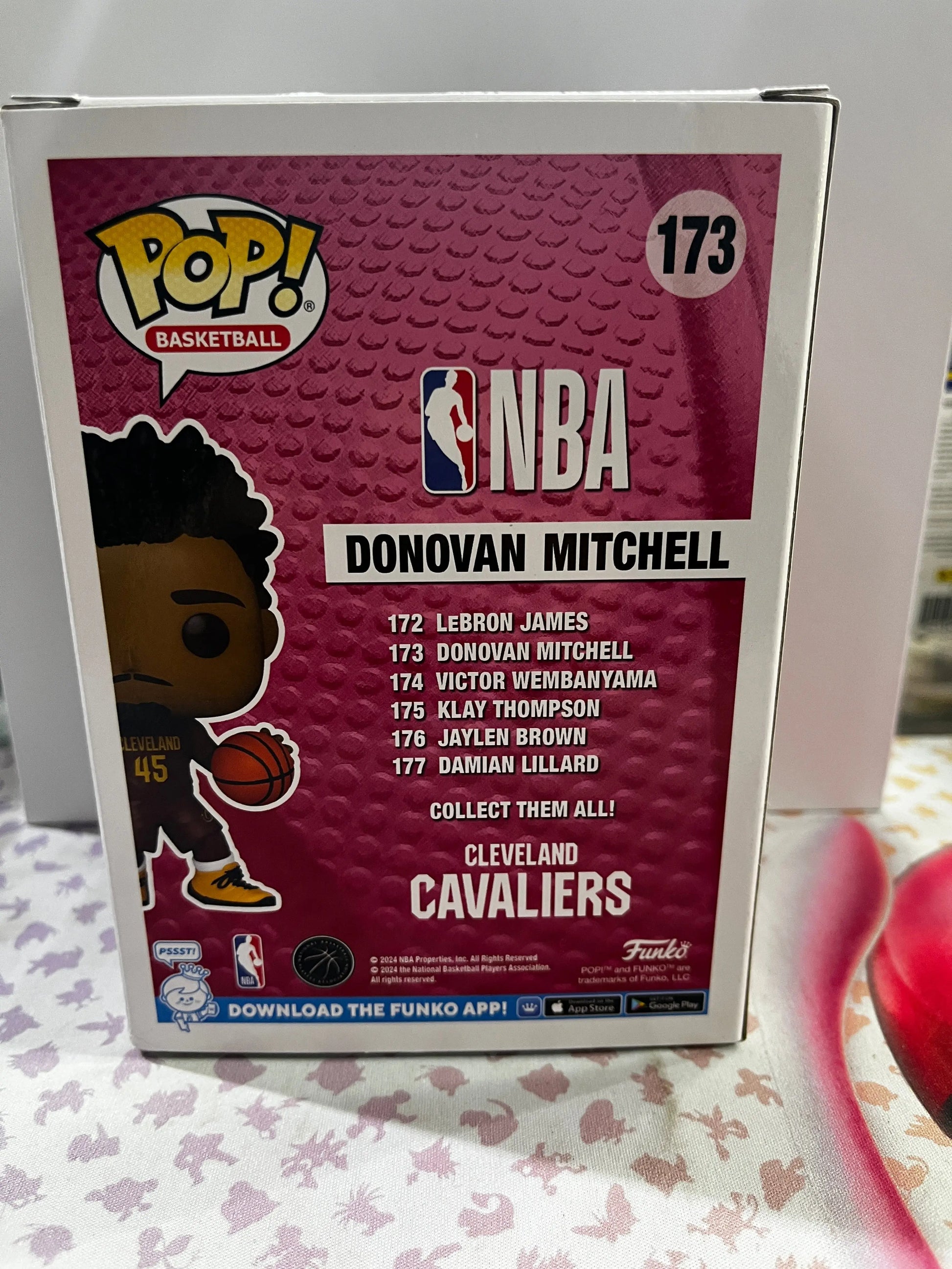 Funko Pop Vinyl Basketball Cleveland Donovan Mitchell #173 FRENLY BRICKS - Open 7 Days