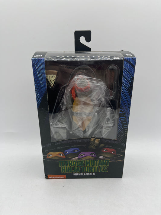 NECA Michelangelo Teenage Mutant Ninja Turtles Figure 1990 Movie Gamestop FRENLY BRICKS - Open 7 Days