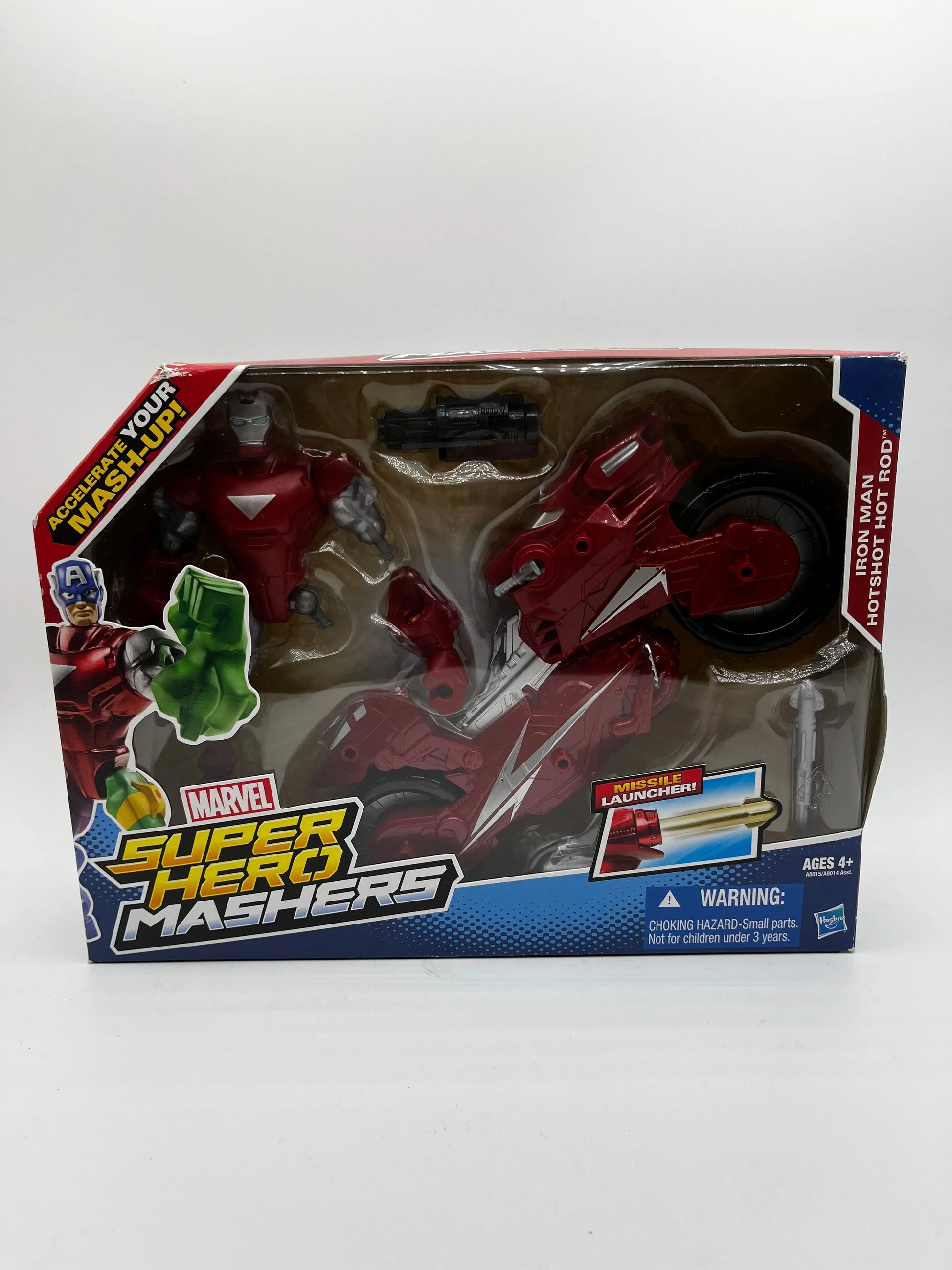 Ironman Hotshot Hot Rod Super Hero Mashers Action Figure & Motorcycle Hasbro FRENLY BRICKS - Open 7 Days