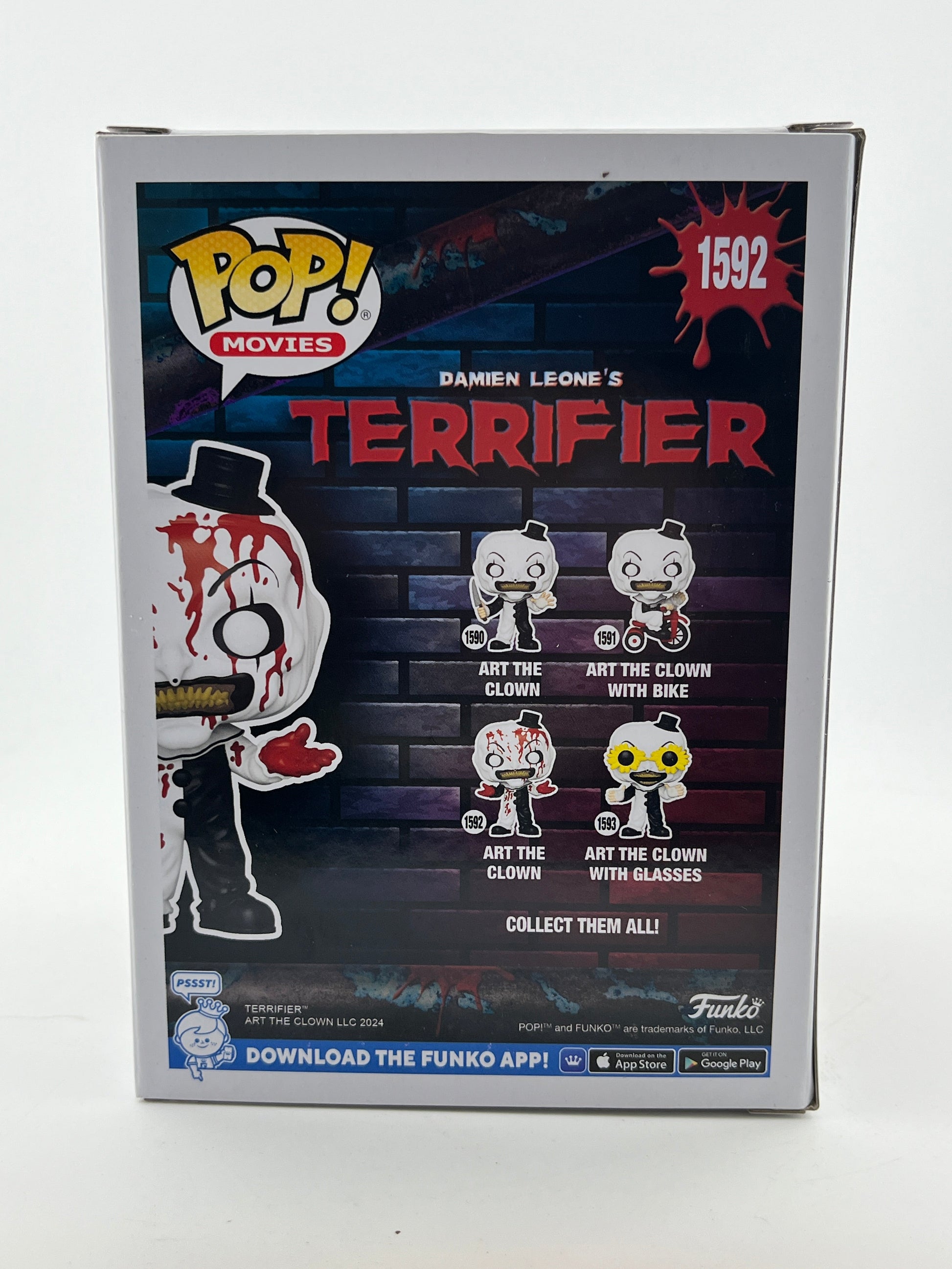 Funko POP! Movies Terrifier - Art The Clown #1592 - Vinyl Collectable FRENLY BRICKS - Open 7 Days
