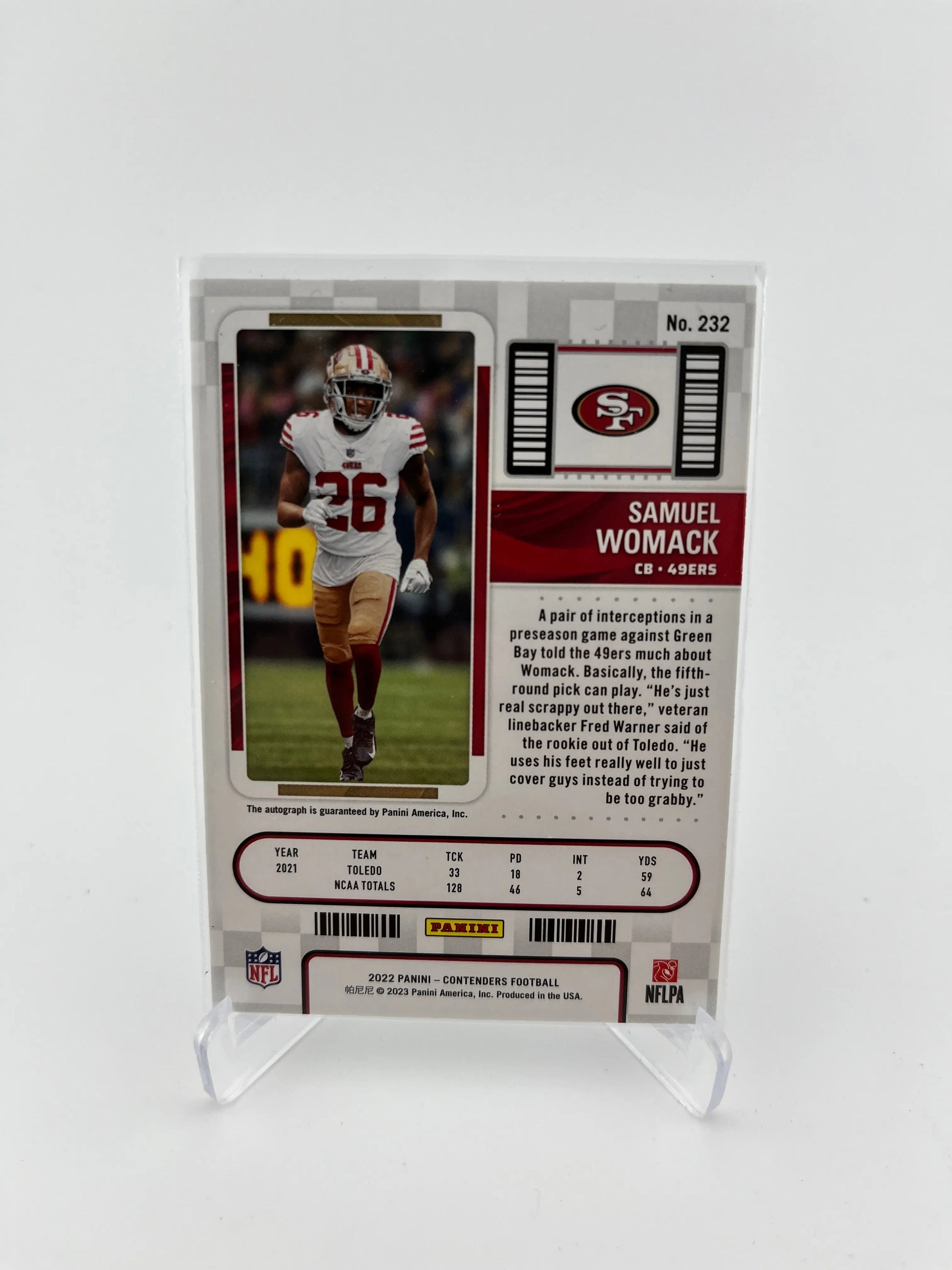 NFL Player Card Lot #6 Graded/Numbered/Autographed FRENLY BRICKS - Open 7 Days